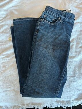 LOFT Curvy Boot Jeans - Dark Indigo Blue